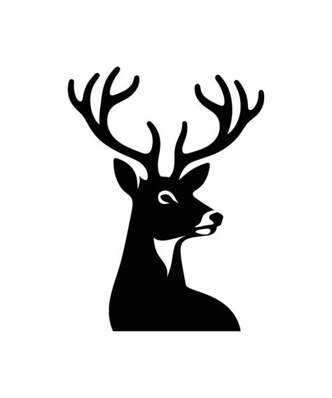 WILD BUCK SILHOUETTE VECTOR ILLUSTRATION. 36469469 Vector Art at Vecteezy