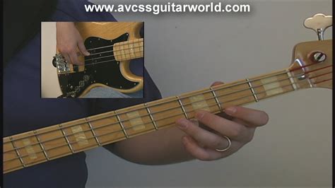 Bass Guitar Lessons Basic 3 Note Picking Exercise Complete With Fret