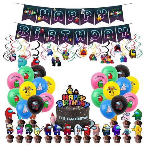 Brain Giggles Among Us Theme Birthday Decoration Set Pcs Buy At