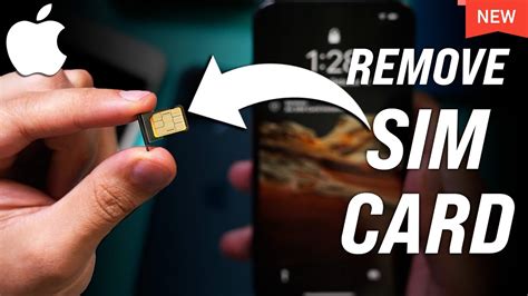 How To Remove Sim Card From Iphone Youtube