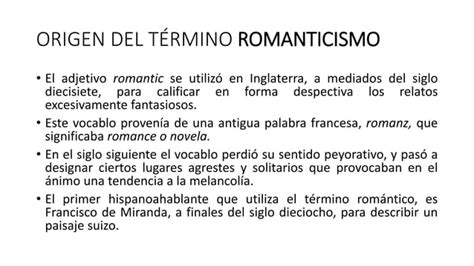 Romanticismo Literario Ppt