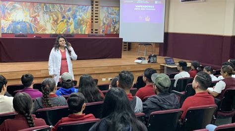 Imparten conferencia Vapeadores y alcohol daños a la salud en la