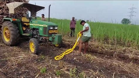 Tractor Videos At Sugarcane Field How To Pull Out Stuck Loaded