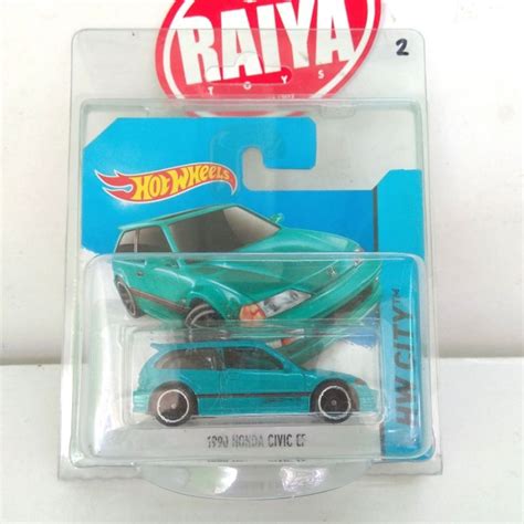 Jual HOT WHEELS HONDA CIVIC EF NOVA HIJAU TOSKA PROTEKTOR Bukan R34 Wagon Nomber 2 Shopee