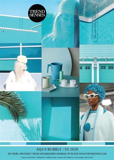 MOODBOARD AQUA BUBBLE FRÜHJAHR SOMMER 2020 MOODBOARD AQUA