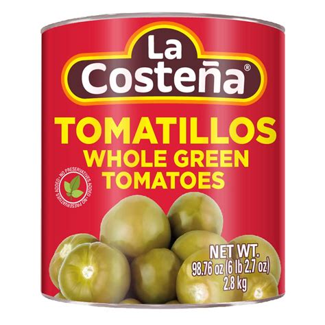 La Costena Tomatillo Whole 2 8kg Mexican Whole Tomatillos Tinned