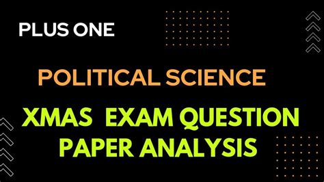 Plus One Political Science Xmas Exam Answer Key Plusone Youtube