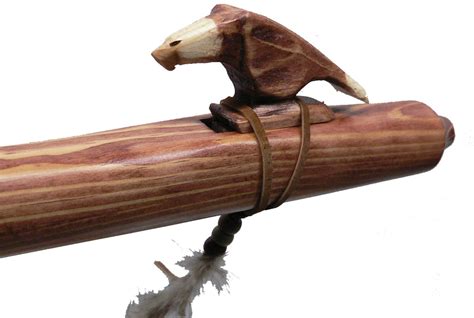 Authentic Native American Flute In Key Of A Eagle Walnut Finish