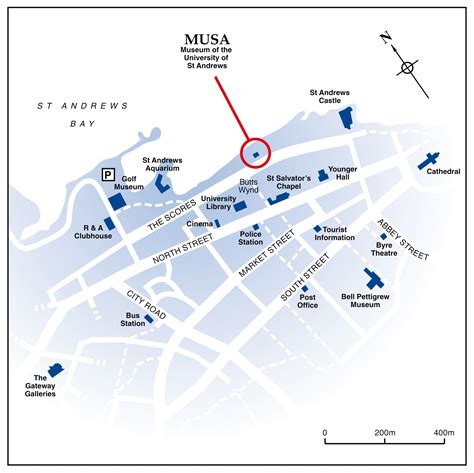 St Andrews Scotland Tourist Map Dundee Scotland • Mappery