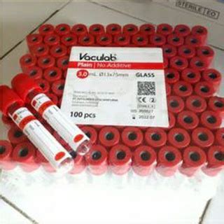 Jual Tabung Darah Vaculab Plain 3ml Tabung Darah Botol Darah