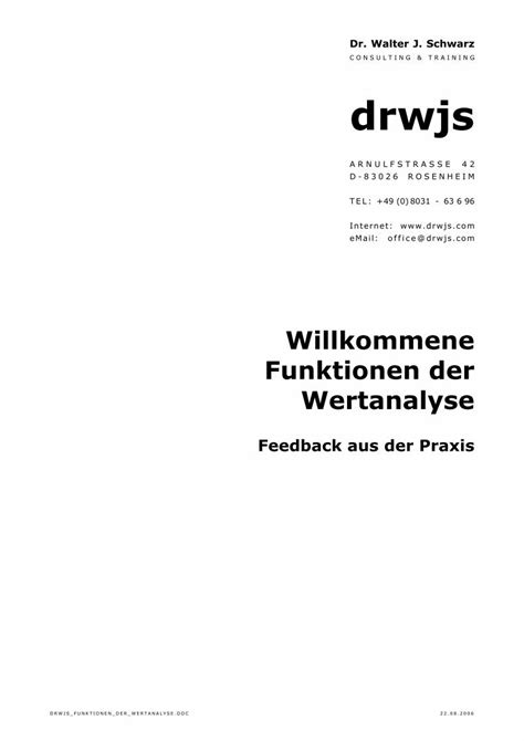 PDF Funktionen Der Wertanalyse DOKUMEN TIPS