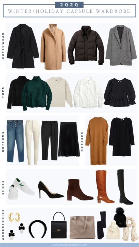 Holiday Winter 2020 Capsule Wardrobe Musings By Madison