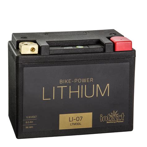 IntAct Bike Power Motorradbatterie Lithium Ionen LI 07 12V 8Ah