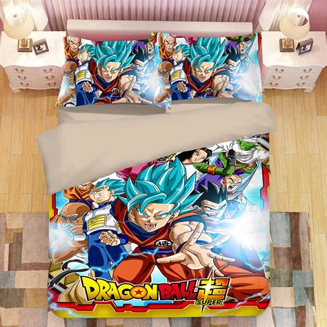 Dragon Ball Z 3d Bedding Set Son Goku Vegeta Duvet Covers Pillowcases