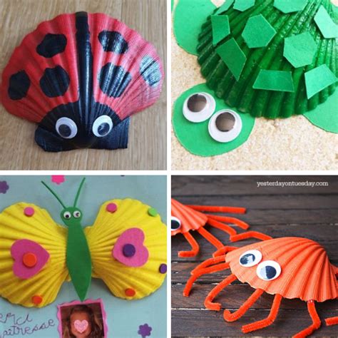 Idee Per Lavoretti Con Le Conchiglie Per Bambini Artofit