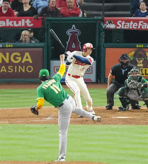 大谷翔平6号2ラン 藤浪晋太郎からは左前安打 藤浪は初の中継ぎ登板で2回1失点3k／詳細 Mlbライブ速報 日刊スポーツ