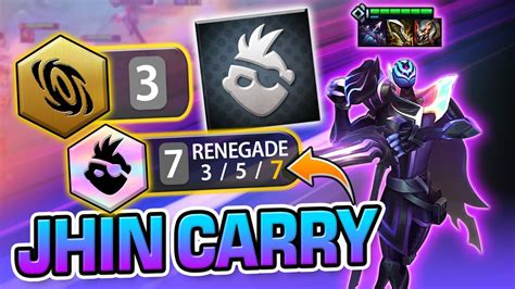 JHIN CARRY IS BACK IN SET 8 5 7 RENEGADES SET 8 5 PBE YouTube