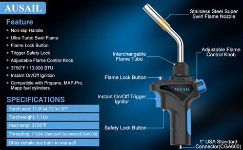 Amazon Propane Torch Head Mapp Map Gas Torch High Intensity