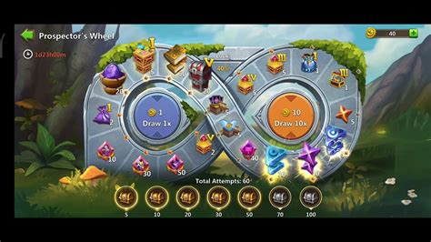 Castleclash Prospectors Wheel 100 Coin Roll For Malefica Bag YouTube