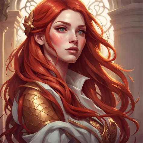 Stunning Beautyful Redhead Girl By Ai Art Phoenix On Deviantart