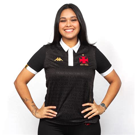 Blusa Vasco Oficial Iii Kappa Feminina Camisas Negras