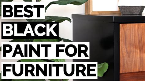 Best Black Paint For Furniture MCM Dresser Makeover YouTube