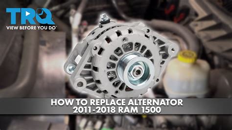 How To Replace Alternator 2011 2018 Ram 1500 Youtube