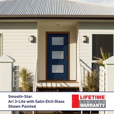 Therma Tru Entry Door 36 In X 80 In X 6 916 In Fiberglass Pulse Lite