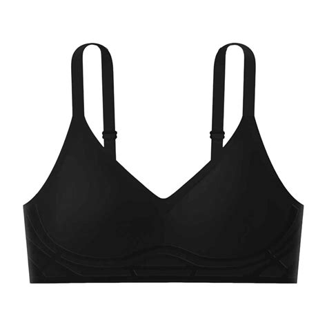 Bras For Women Seamless Wireless Push Up Bras Plus Size Smooth Bralettes Solid V Neck Bra