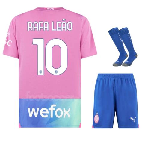 Maillot Kit Enfant Milan Ac Third Rafa Leao Foot Soccer Pro