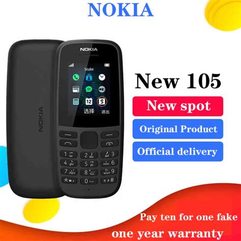 Original Nokia 105 4th Edition 2019 Dual Sim 4 Mb Ram 4 Mb Inbuilt 800