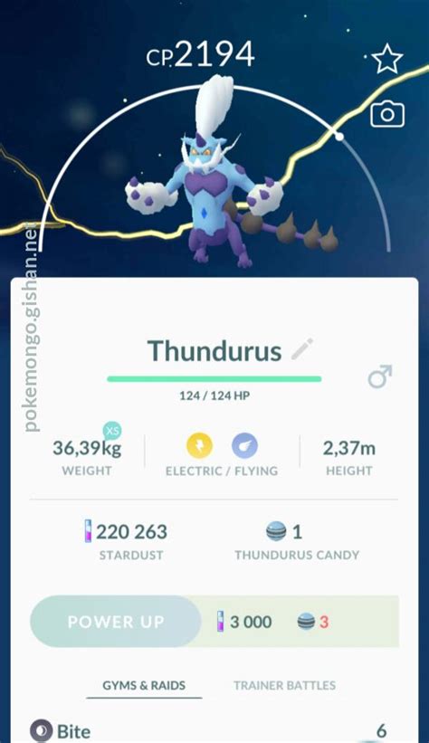 Thundurus (Therian Forme) - Pokemon Go