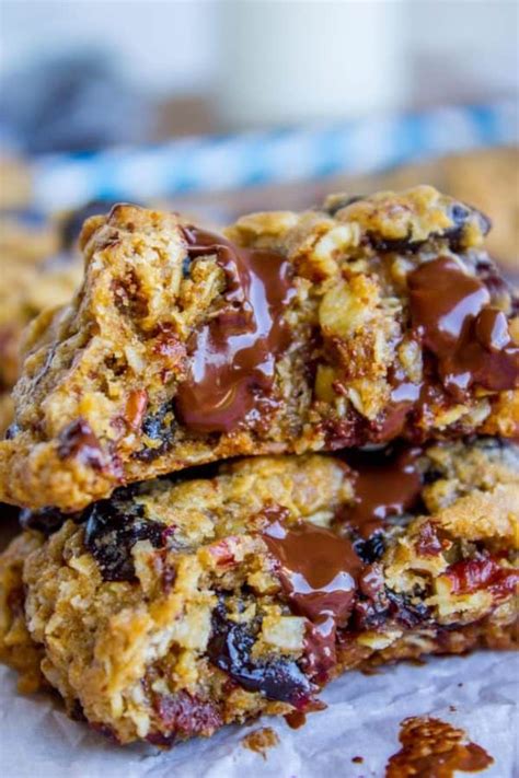 Dark Chocolate Cherry Oatmeal Cookies The Food Charlatan