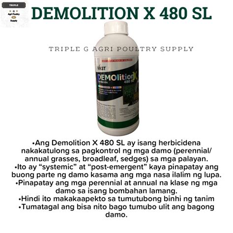 Demolition X Sl Liter Non Selective Glyphosate Herbicide