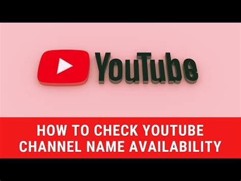 How To Check YouTube Channel Name Availability How To Check YouTube