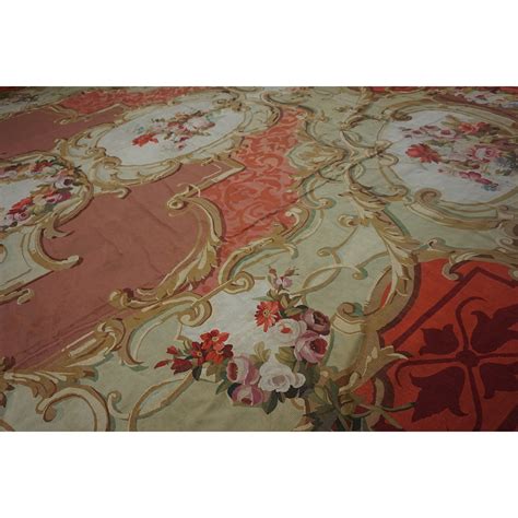 Th Century French Aubusson Carpet Napoleon Iii Period Antique Rug