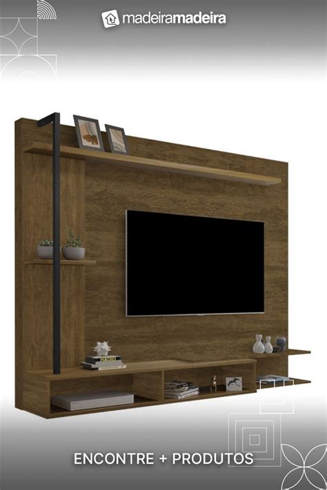 Painel Tv Pol Cm Mdf Malbec Lpa Madeiramadeira Rack