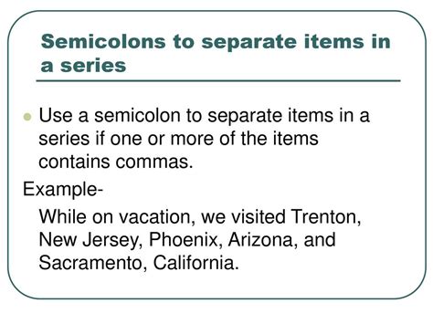 Semicolons And Colons English Ppt Download