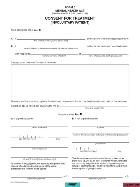 Mental Health Consent Form Pdf Medical Specialties Clinical Psychology