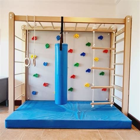 Monkey Bars With Accessories Set Type 3 Kids Playroom Decor Indoor