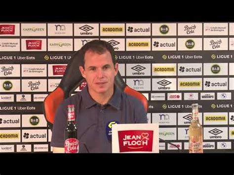 La Conf Rence De Presse De R Gis Le Bris Apr S Fc Lorient Montpellier