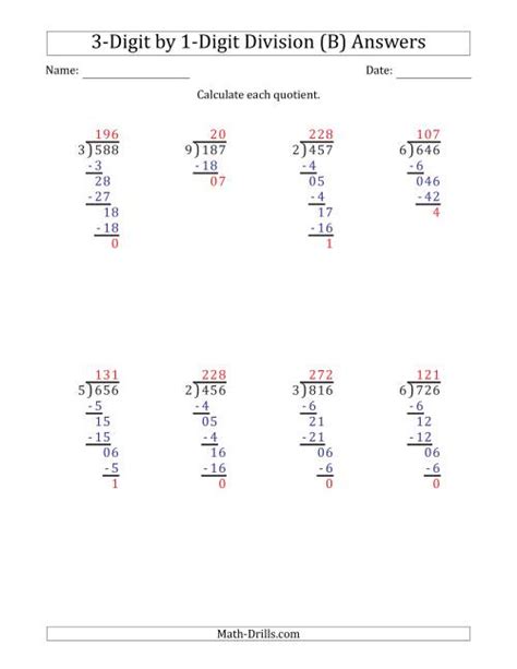 Double Digit Long Division Steps