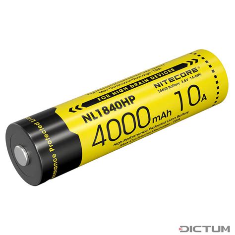 Nitecore Li Ion Battery Mah Nl Hp Flashlights Dictum