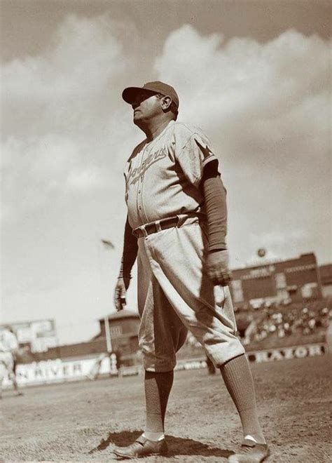 Babe Ruth Nearing The End Of His Baseball Days As First Base Coach With The Brooklyn Dodgers