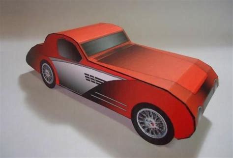 1930`s Classic Car Paper Model By Papermau Download Now Paper Models Vintage Paper