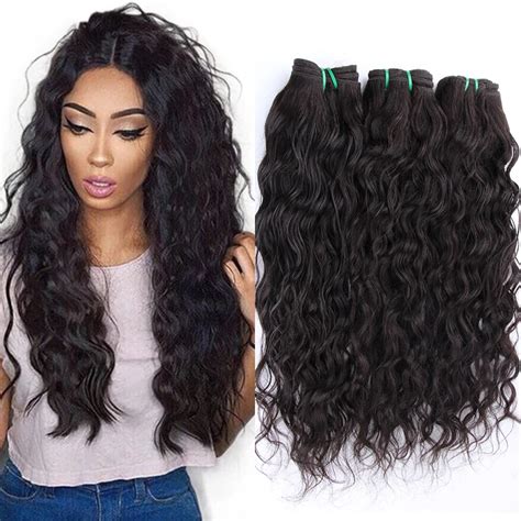 Peruvian Water Wave 3 Bundles Peruvian Virgin Hair Wet And Wavy Human Hair Weave Bundles