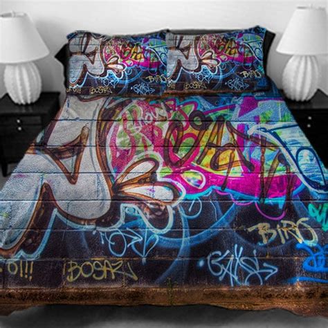 3 PCS 3D Graffiti Bedding Set Twin Full Queen King Size Duvet Etsy