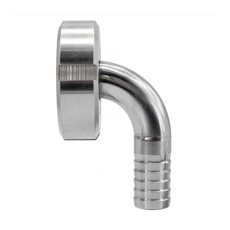 Embout Cannel Courb Inox Din M Avec Crou Pivotant Pour Tuyau