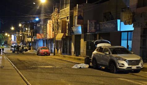 Arequipa Sicarios Balean A Comerciante En La Puerta De Su Negocio