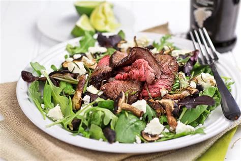 Leftover Roast Beef Salad with Shiitake Mushrooms and Soft Goat Cheese ...